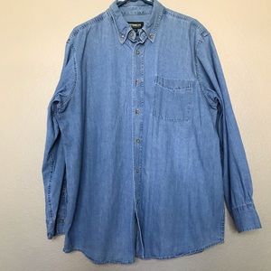 men’s button-down chambray shirt